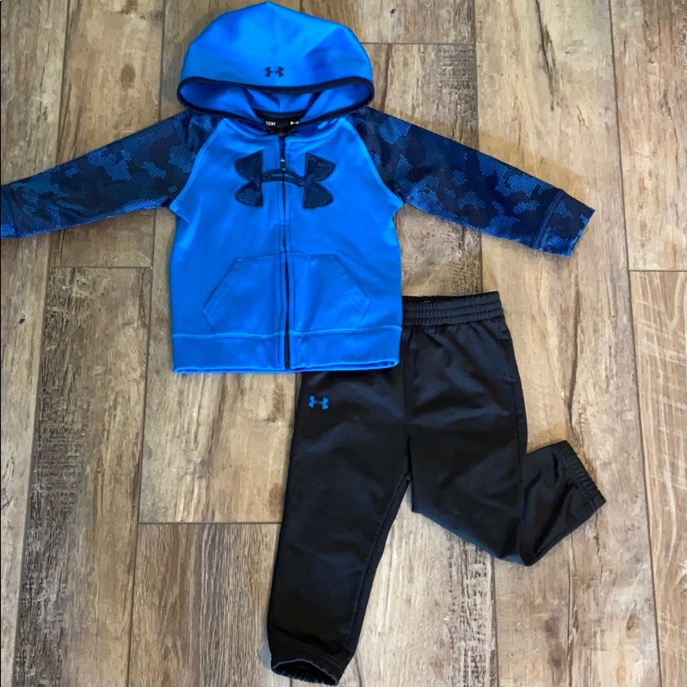 Blue Under Armour full-zip set